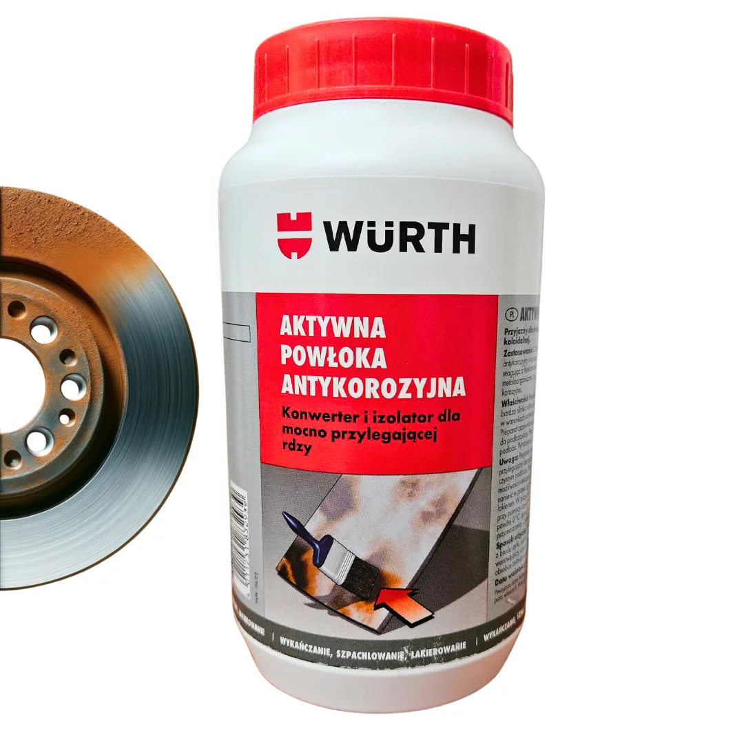 POWŁOKA ANTYKOROZYJNA WURTH 1L + SZCZOTKA DRUCIANA MOSIĘŻNA