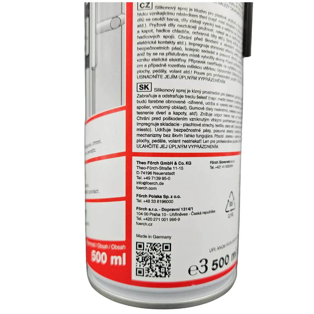 Silikon Spray 500 ml FORCH S420 - zestaw 2 szt