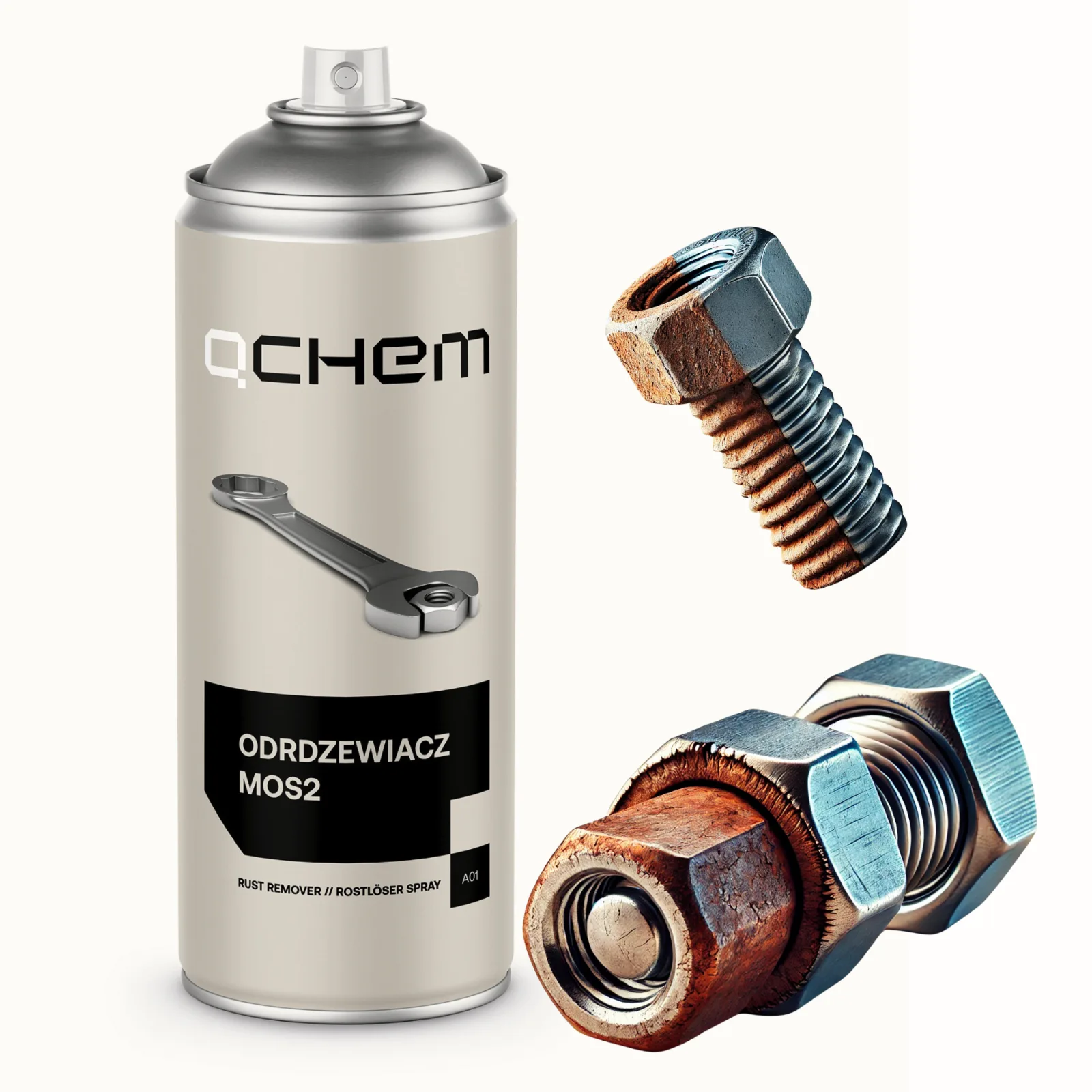 Forch L296 neutralizator korozji 400 ml + Odrdzewiacz MOS2 400 ml QCHEM