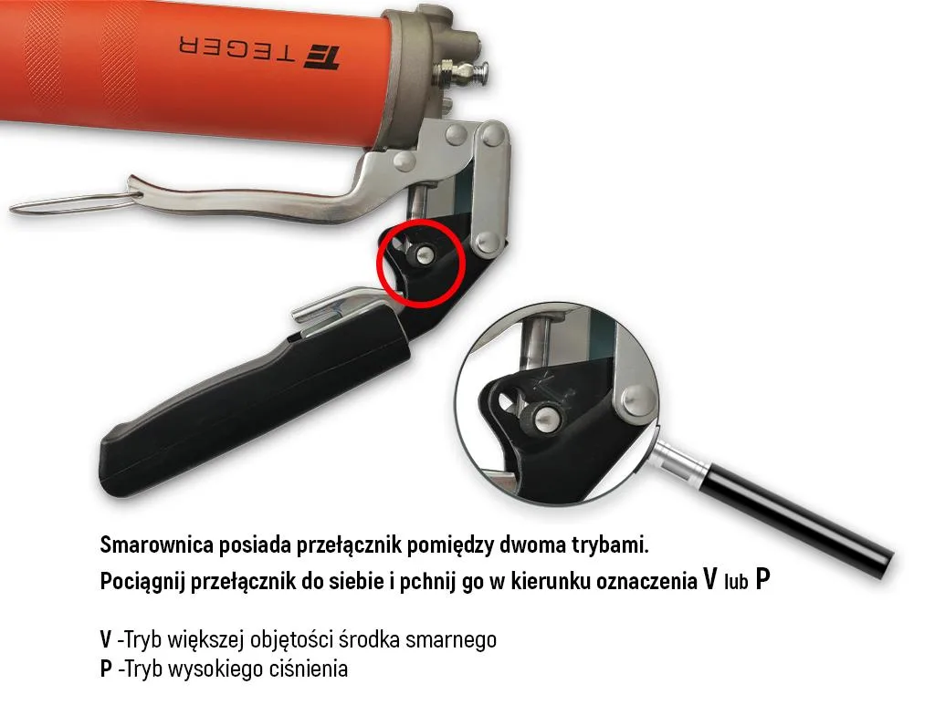 Teger Smarownica Ręczna Dual System — Profesjonalna do Łożysk i Maszyn | zdjęcie 4 z 6 | T-SMR-DS | Motofarma.pl