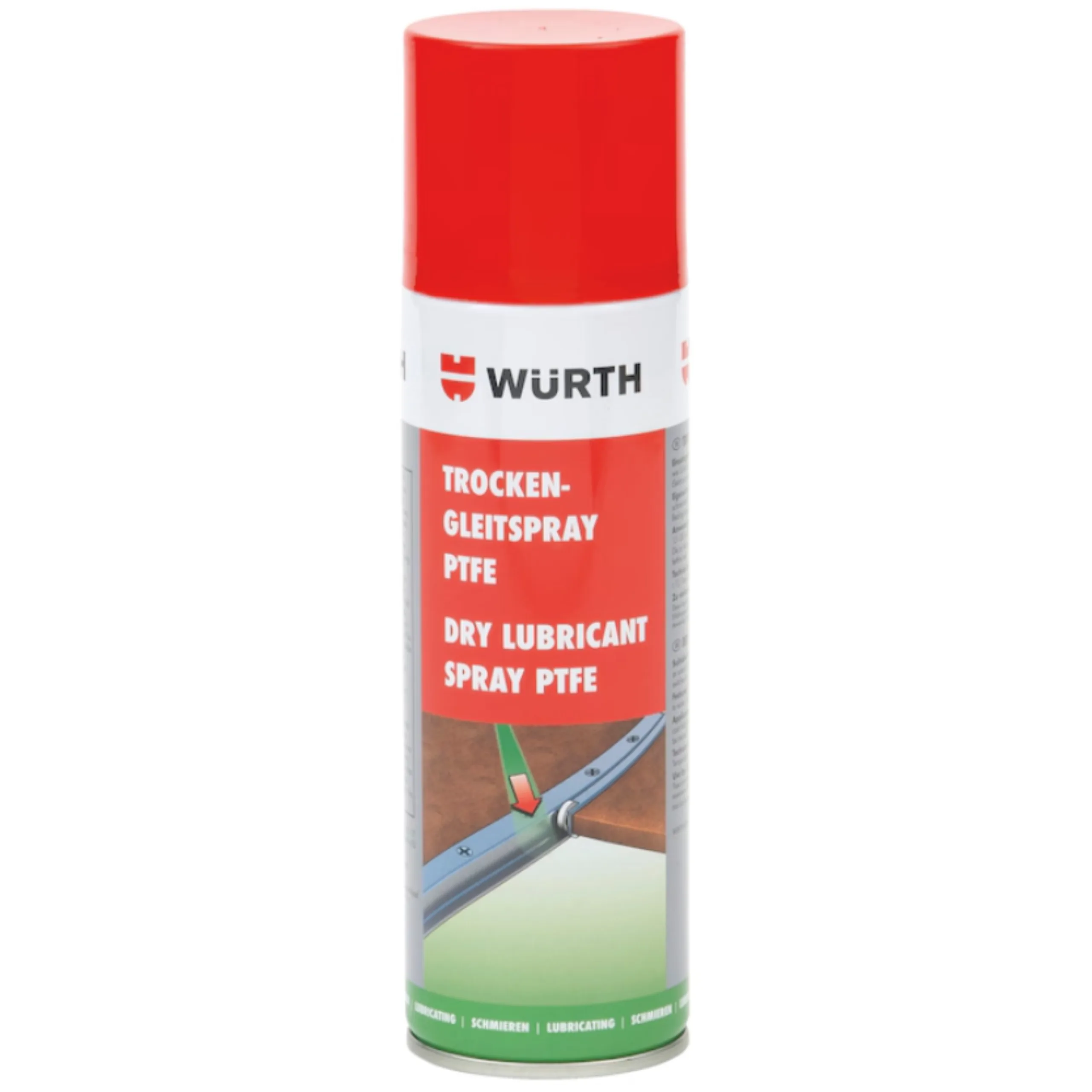 Suchy środek smarny w sprayu PTFE 300ml do prowadnic teflonowy - Würth | zdjęcie 1 z 4 | 50179 | Motofarma.pl