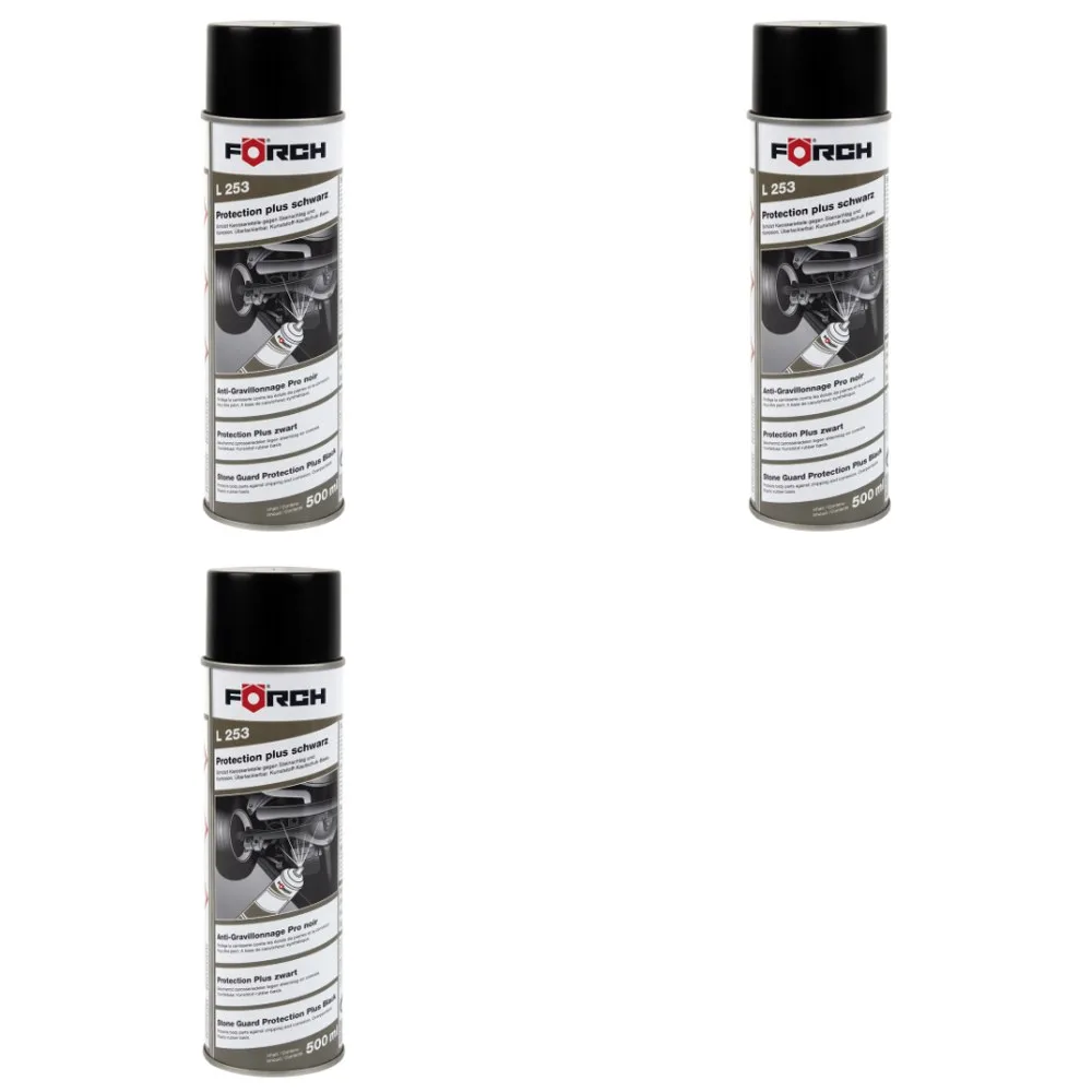 FORCH L253 Powłoka antykorozyjna baranek spray 500ml - zestaw 3 szt