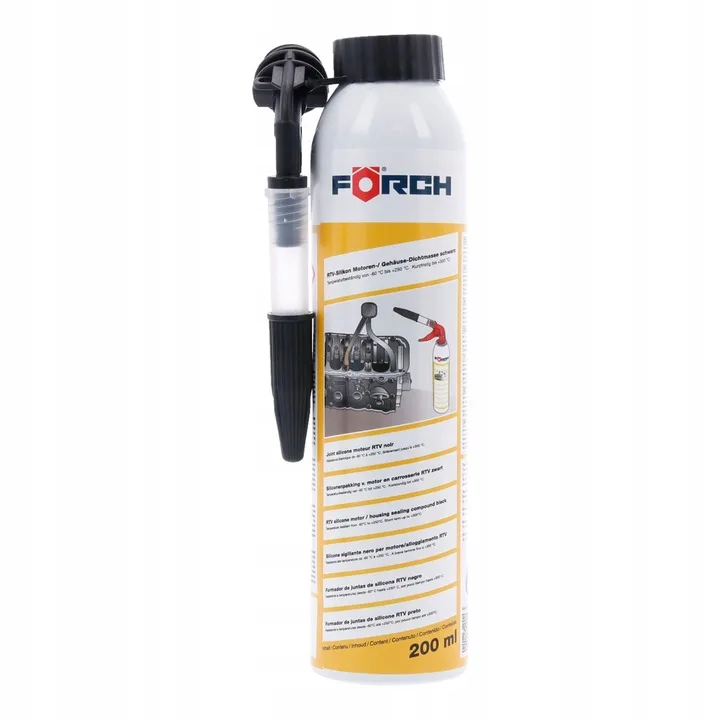 Szczeliwo wysokotemperaturowe 200ml CZARNY FORCH K164