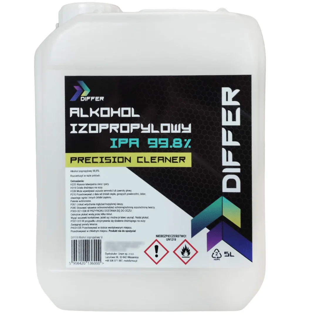 IPA alkohol izopropylowy Izopropanol DIFFER 5L | 47114D | Motofarma.pl