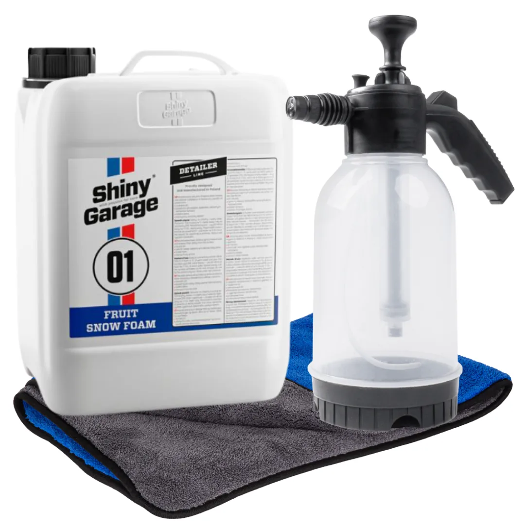 Aktywna piana SHINY GARAGE 5L PIANOWNICA RĘCZNIK DO OSUSZANIA