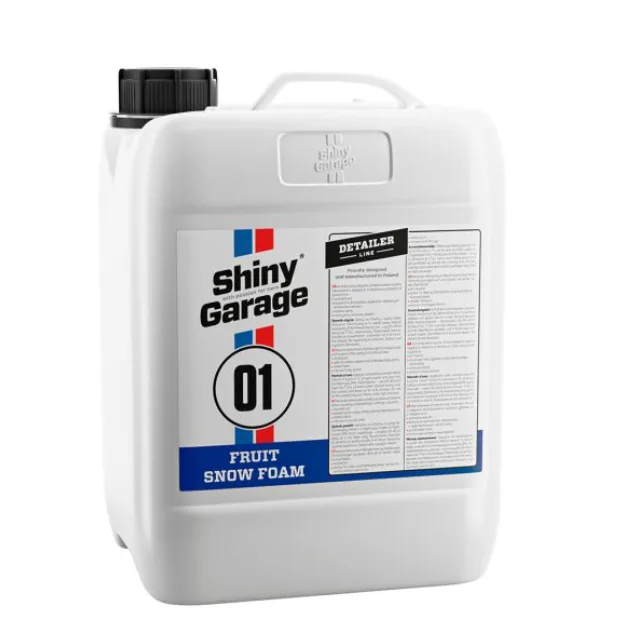 Aktywna piana Shiny Garage 5L + mikrofibra do osuszania 950g/m2 zestaw