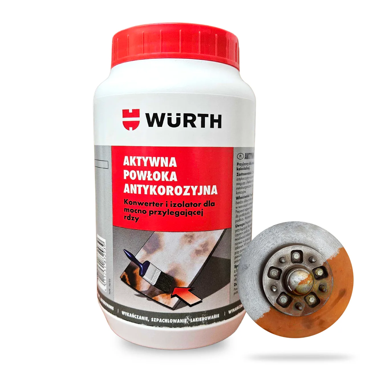 WÜRTH Aktywna powłoka antykorozyjna + MOS2 Profesjonalny Odrdzewiacz 400 ml