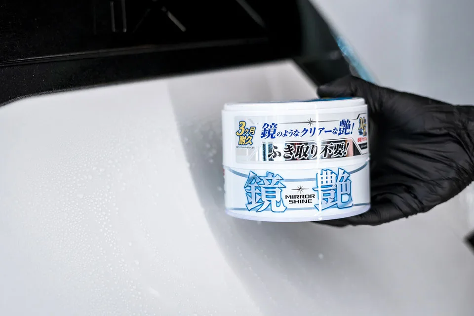 SOFT99 Mirror Shine Wax Light 200g + Rain Drop+ mikrofibra A01620