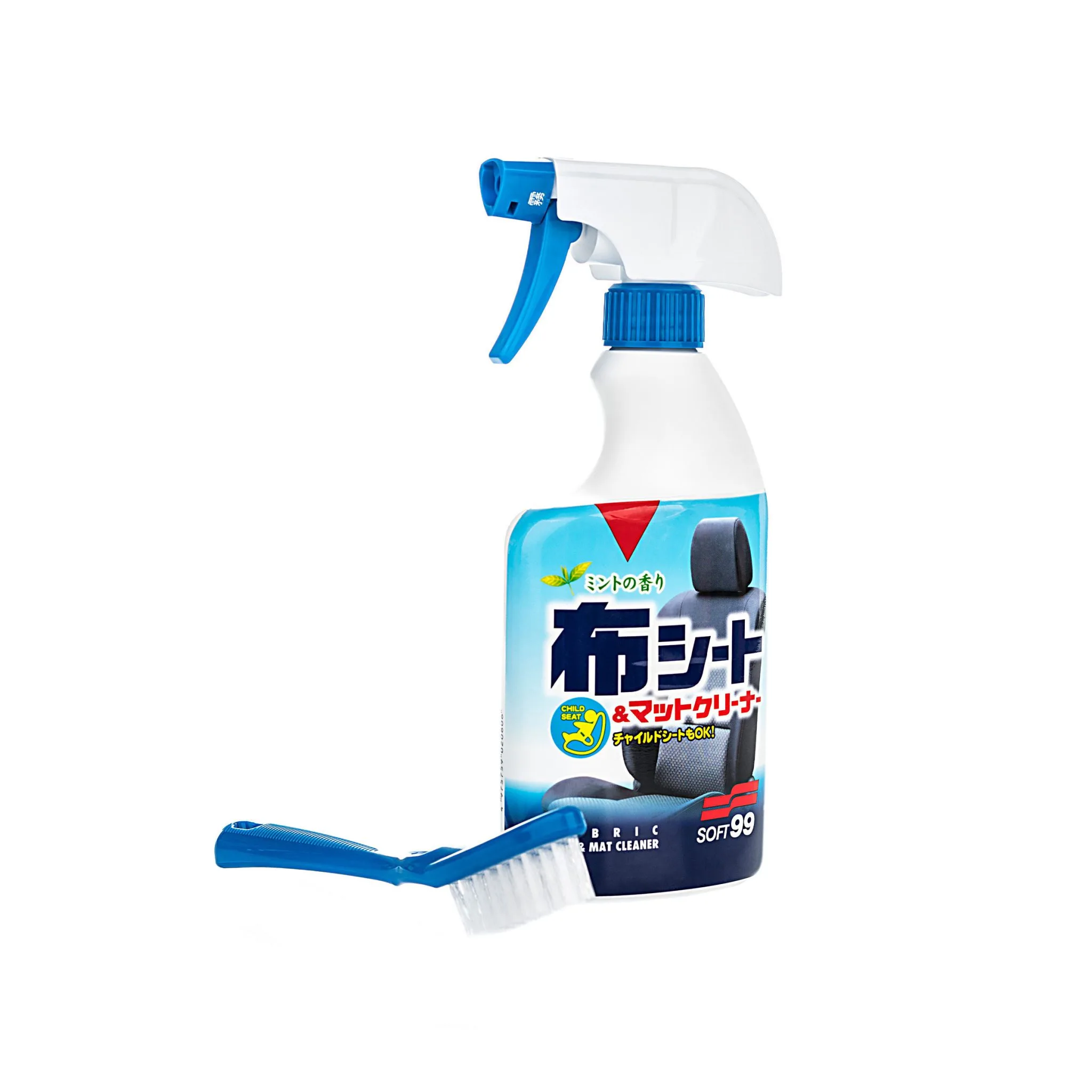 Preparat do czyszczenia tapicerki materiałowej SOFT99 New Fabric seat Cleaner szczotka gratis | zdjęcie 1 z 4 | 47374 | Motofarma.pl