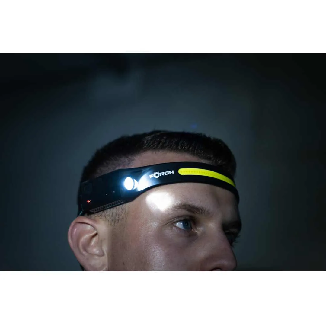 Lampa led czołówka opaska led na głowę 350 lm czujnik ruchu Forch Niemcy