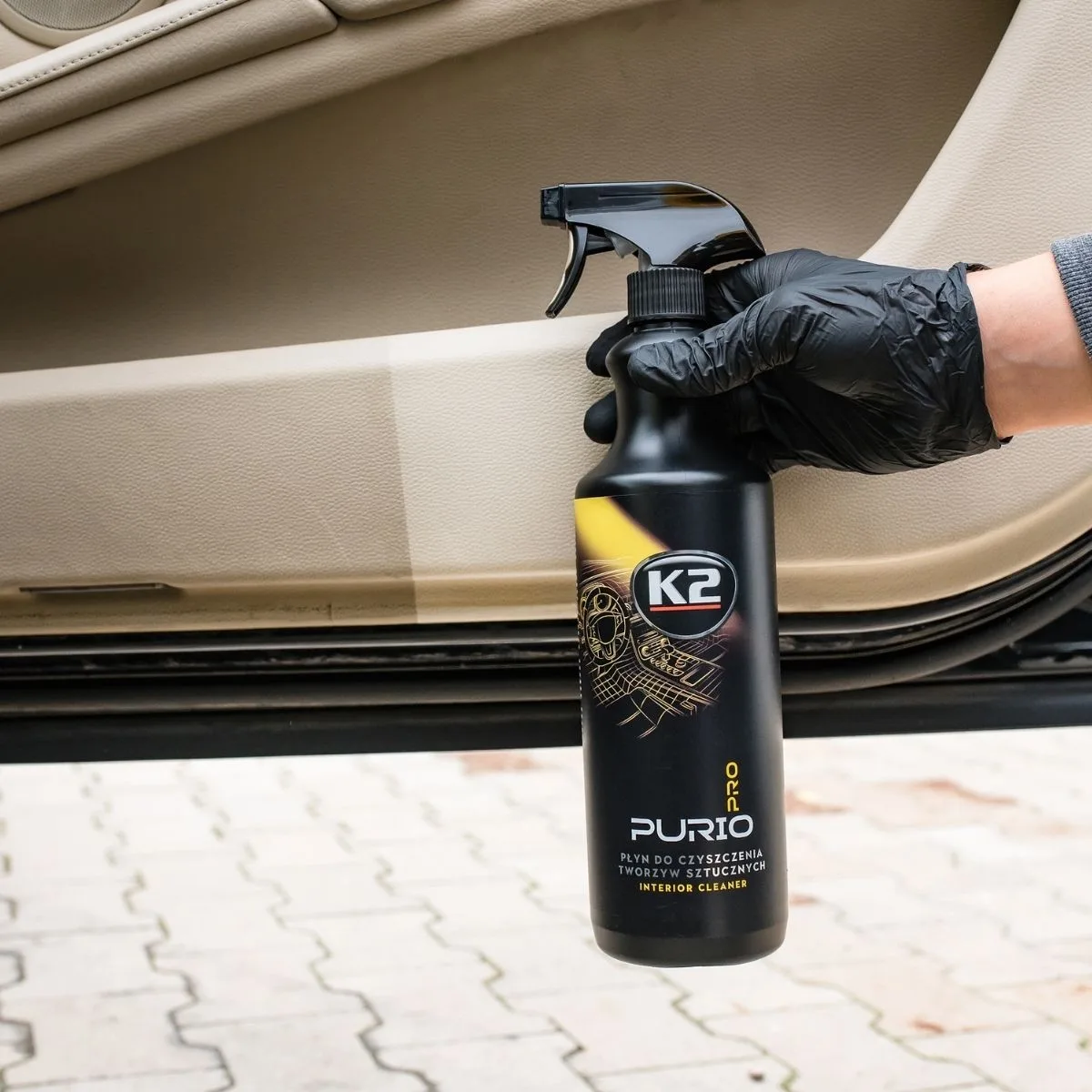 ZESTAW  K2 PURIO PRO 1L PĘDZELEK + MIKROFIBRA + RĘKAWICZKI | zdjęcie 3 z 9 | WC-3709 | Motofarma.pl