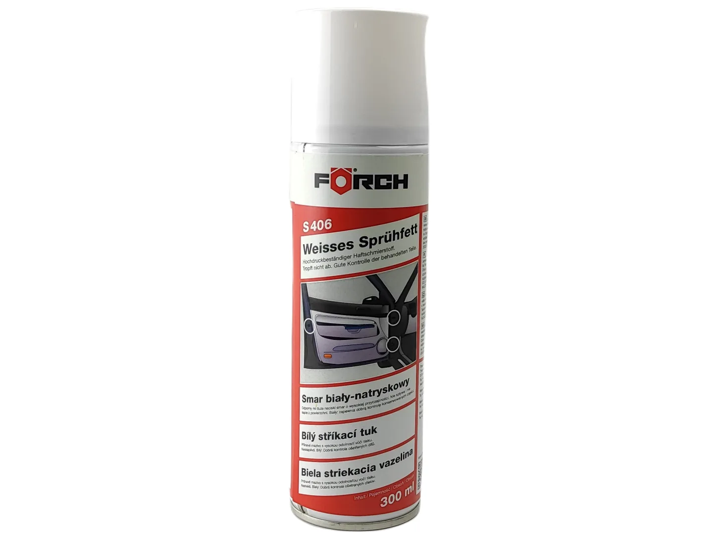 Smar biały natryskowy 300ml FORCH S406 | zdjęcie 3 z 3 | 44433 | Motofarma.pl