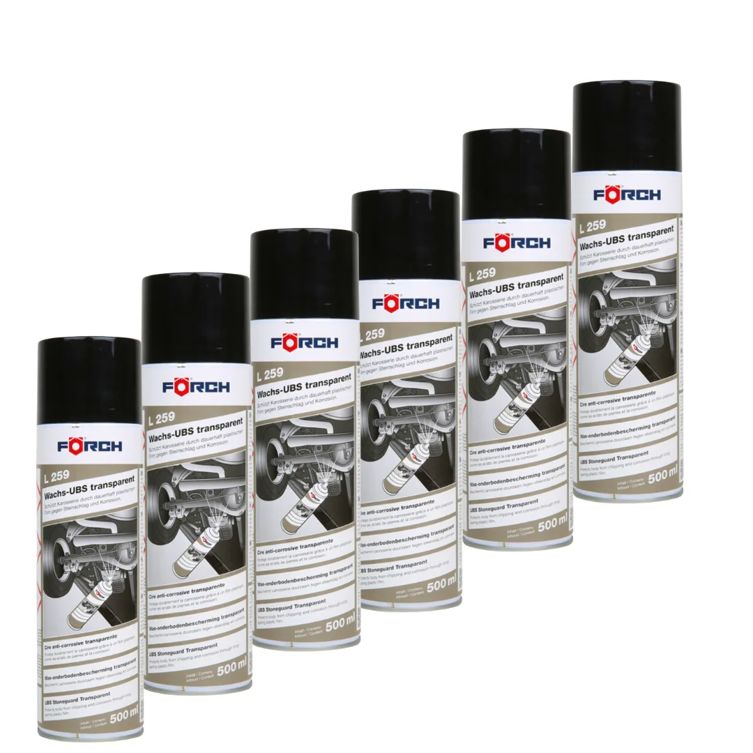 SPRAY FORCH L259 WOSK OCHRONNY DO KONSERWACJI PODWOZIA 500ml 6 SZTUK