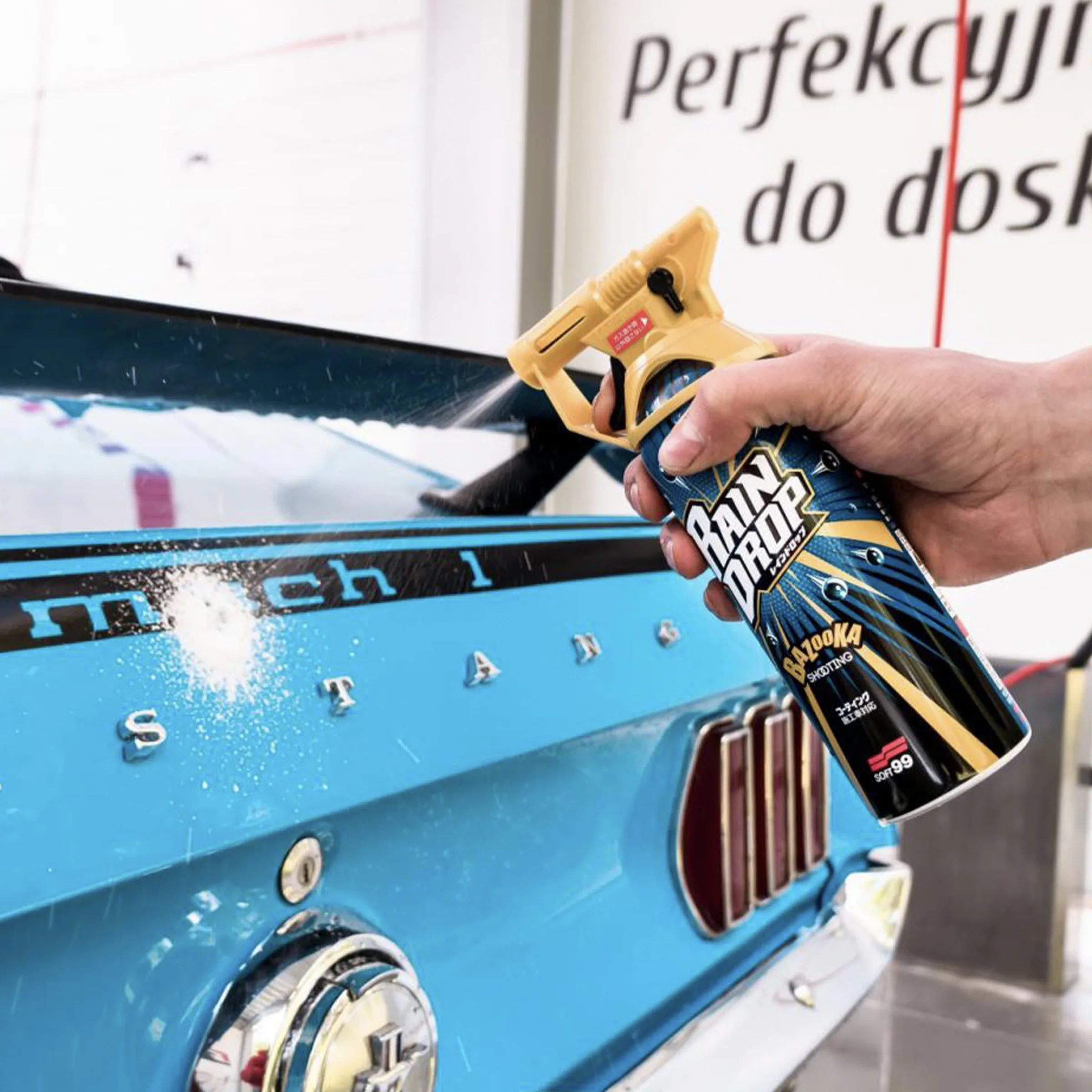 Twardy wosk SOFT99 Authentic Premium Carnauba + Rain Drop +mikrofibra+ rękawiczki