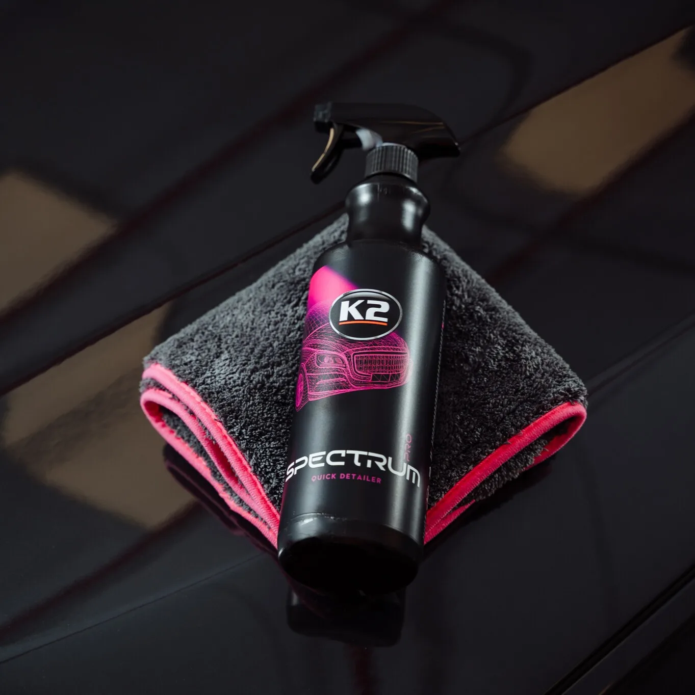 ZESTAW K2 SPECTRUM PRO 1L + MIKROFIBRA + RĘKAWICZKI | zdjęcie 7 z 7 | WC-3677 | Motofarma.pl