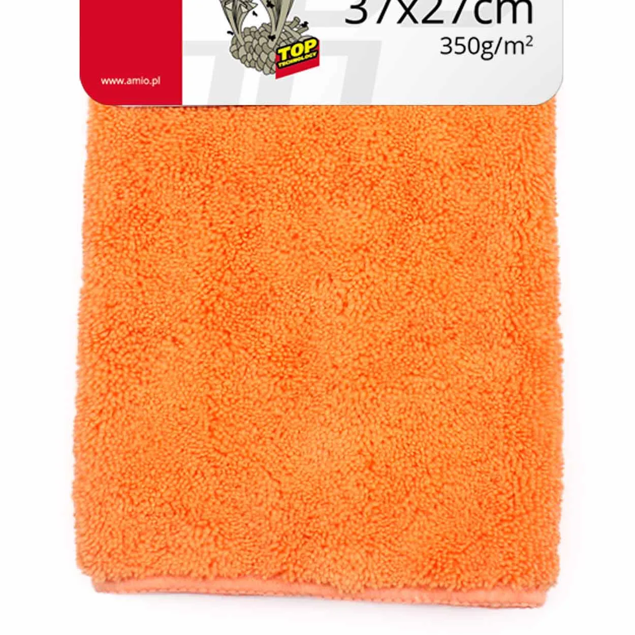 Ściereczka do polerowania samochodu z mikrofibry 37x27 cm 350g/m2 AMIO-0104