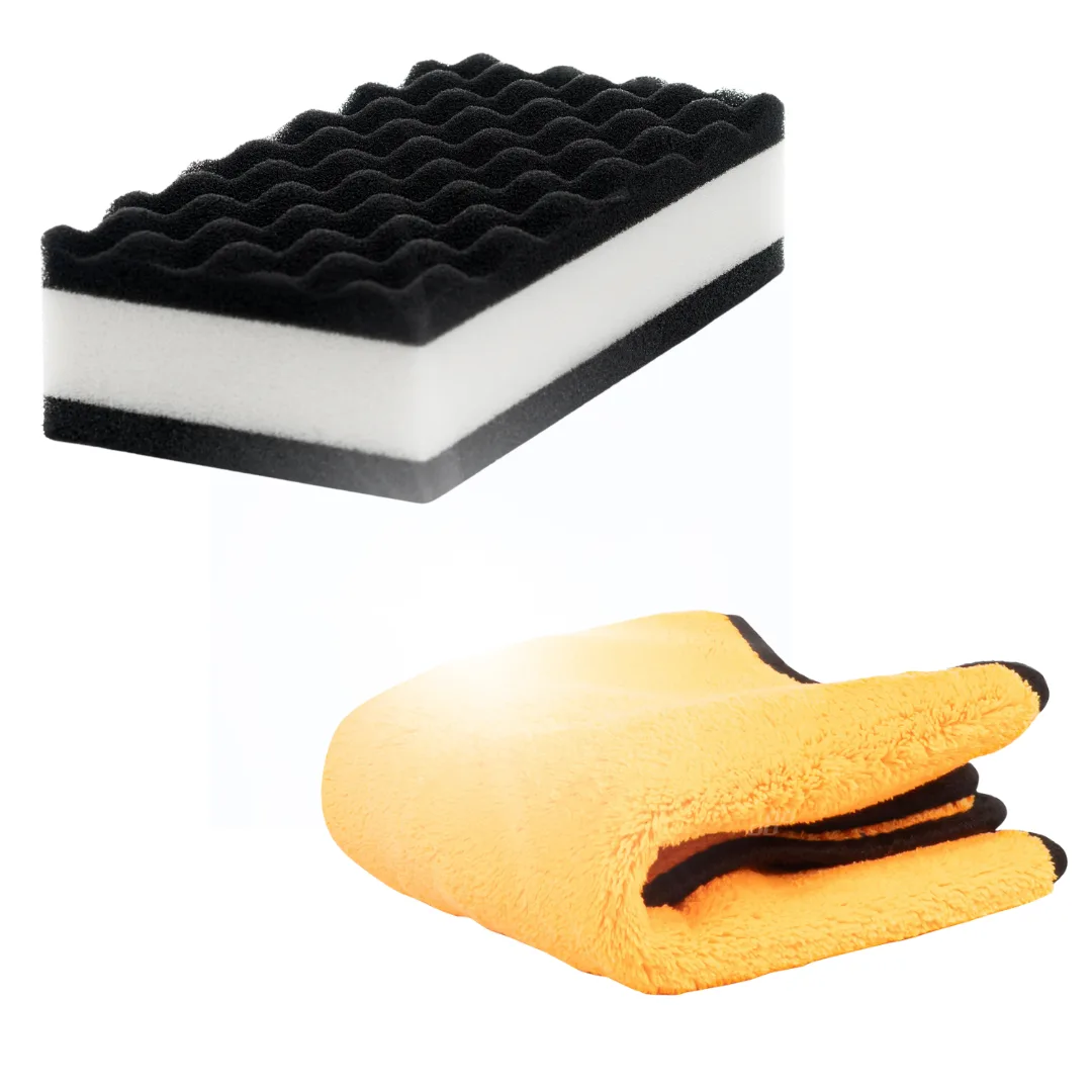 Gąbka do mycia SOFT99 QJUTSU Ultrasoft Sponge + mikrofibra do osuszania lakieru 30x40cm 600g/m2 zestaw | zdjęcie 1 z 5 | WC-6765 | Motofarma.pl