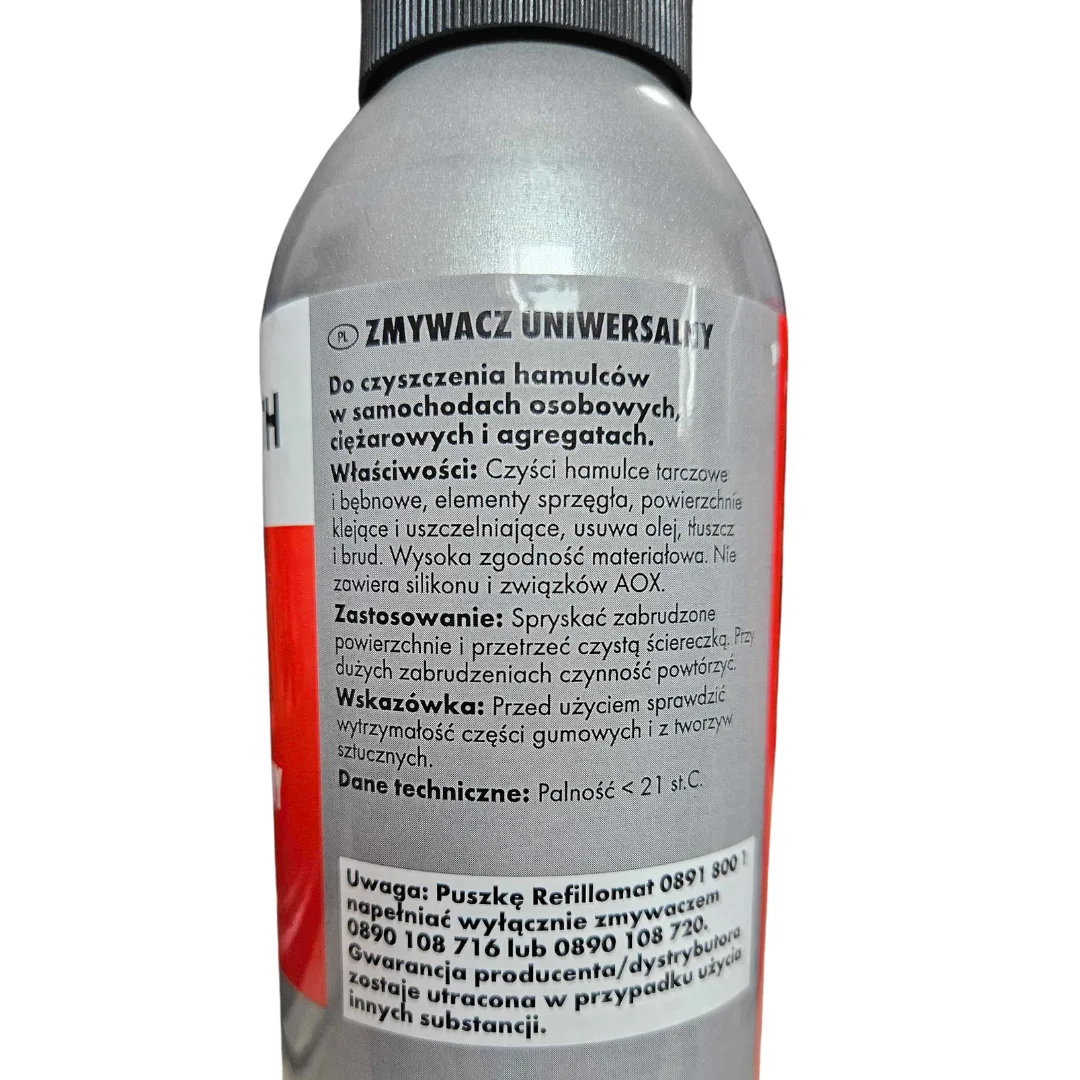 Zmywacz uniwersalny WURTH 5L + Pojemnik ciśnieniowy Wurth Refillo 400ml - Würth | zdjęcie 6 z 6 | 45877_45935 | Motofarma.pl