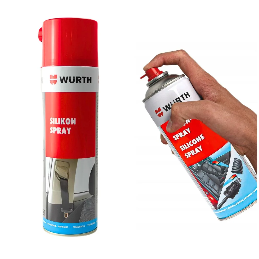 Silikon spray 500 ml WURTH - zestaw 5 szt