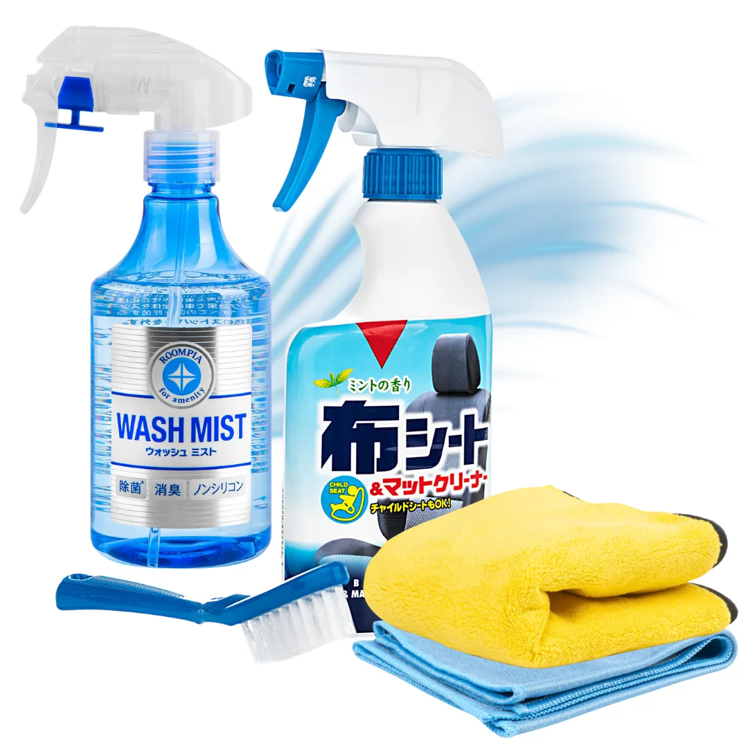 SOFT99 New Fabric seat Cleaner szczotka gratis +  SOFT99 Wash Mist 300ml + mikrofibra | zdjęcie 1 z 7 | 47374_47377_A03749 | Motofarma.pl