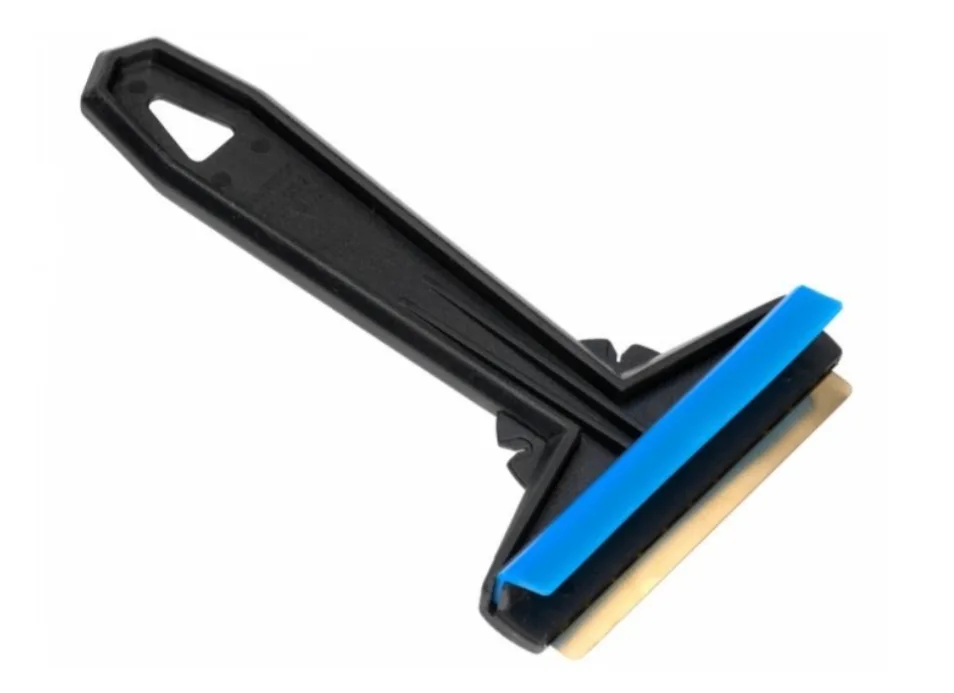 SKROBACZKA DO SZYB ŚNIEGU LODU Z MOSIĘŻNYM OSTRZEM + GĄBKA DO SZYB IRCHA 12.5X8.5X4 CM