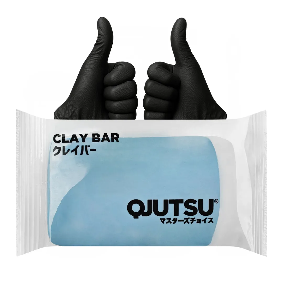 SOFT99 QJUTSU CLAY BAR GLINKA DO CZYSZCZENIA LAKIERU rękawiczki nitrylowe ZESTAW
